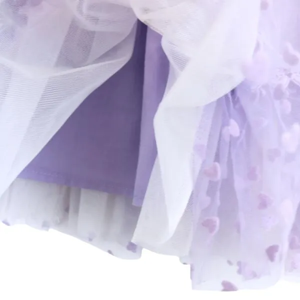 Velvet Heart Mesh Tutu Purple