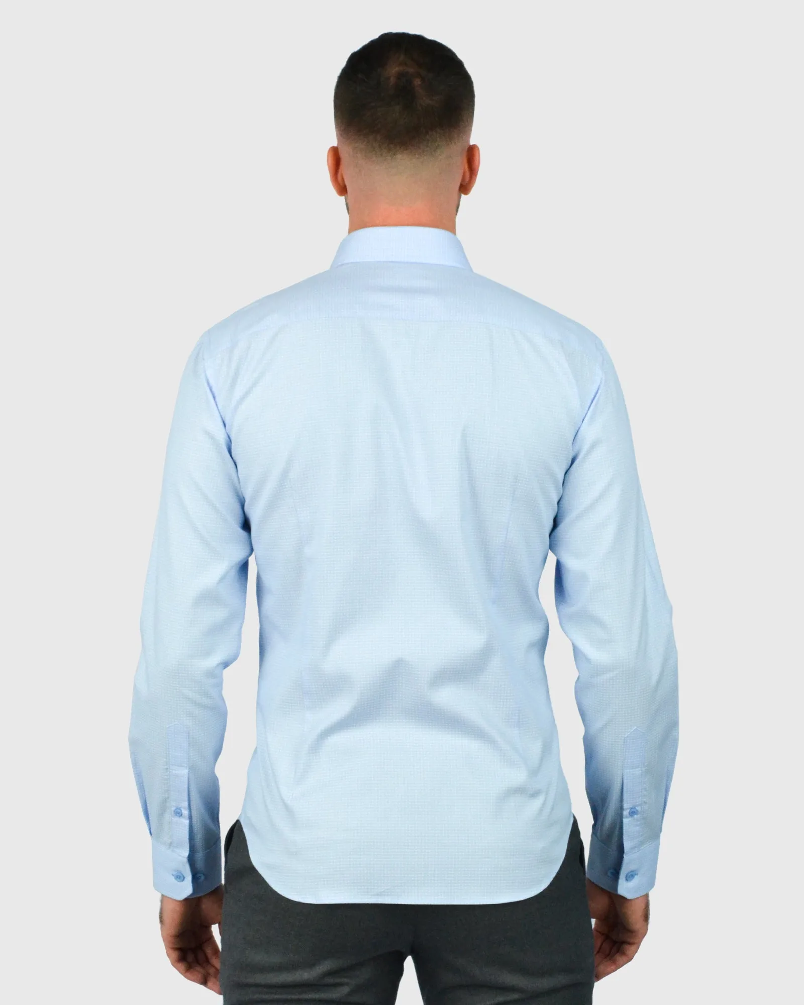 VINCENT & FRANKS S21LU010 L-BLUE SLIM SC SHIRT