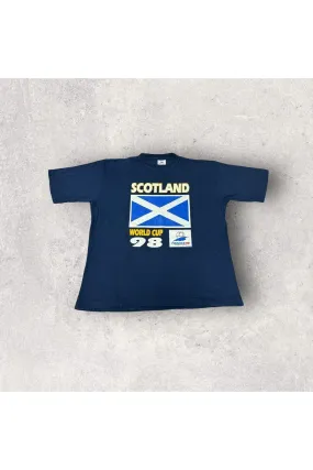 Vintage 1998 France World Cup Scotland Tee- XL