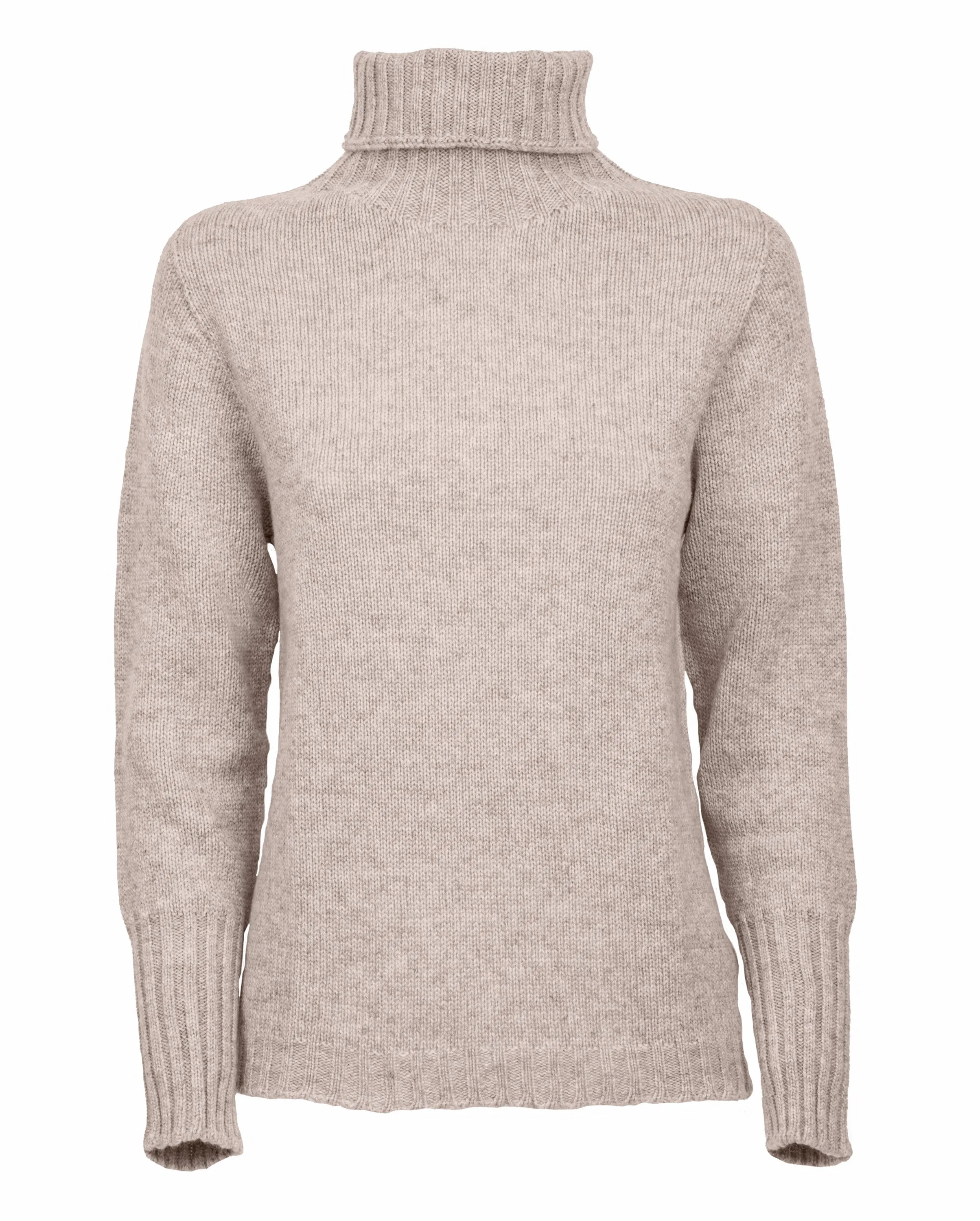 Women's Classic Cashmere Turtleneck Sweater Beige