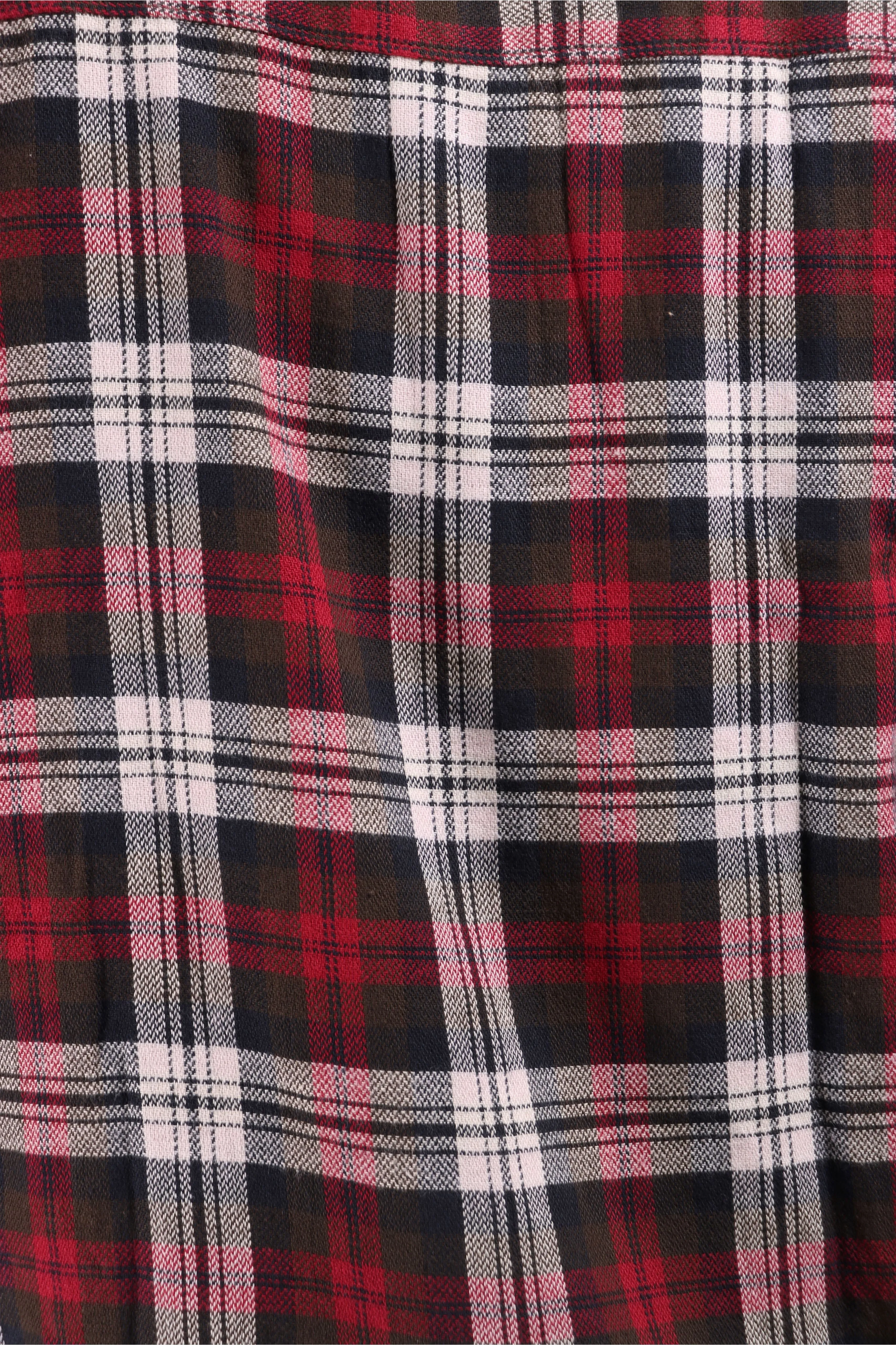 XKIND RED CHECKS REGULAR FIT SHIRT